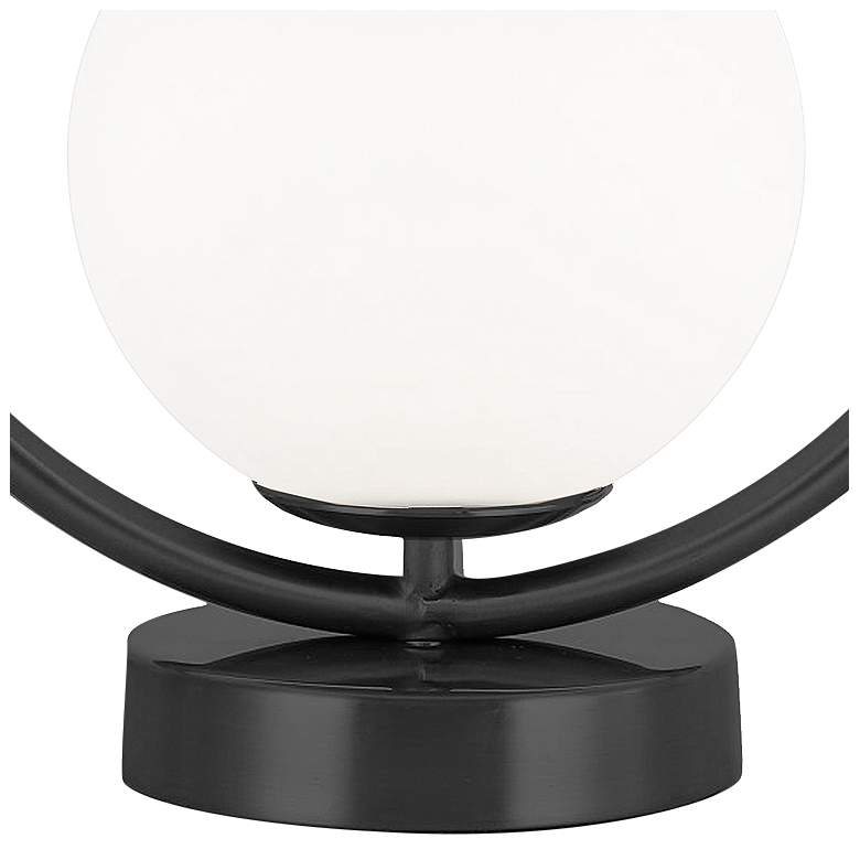 Image 4 Adrienna 11 inch High Matte Black Accent Table Lamp more views