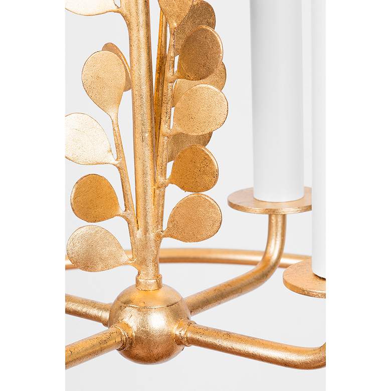 Image 5 Adrienne 15 1/2"W Vintage Gold Leaf 4-Light Lantern Pendant more views
