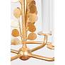 5_Adrienne 15 1/2"W Vintage Gold Leaf 4-Light Lantern Pendant more views