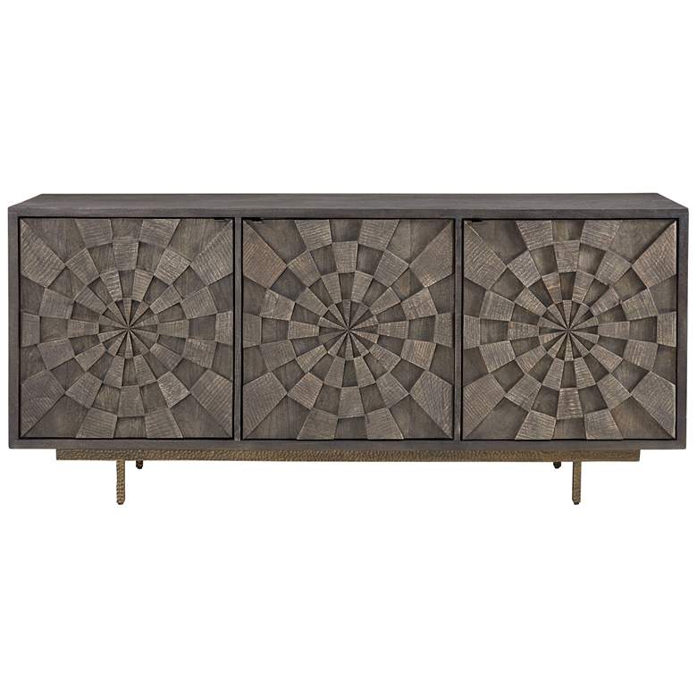 Image 1 Adrienne 69" Long Brown Server