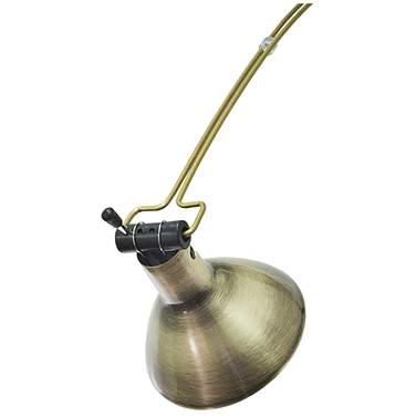 Advent Gemini 3" Wide Antique Brass Plug-In LED Picture Light