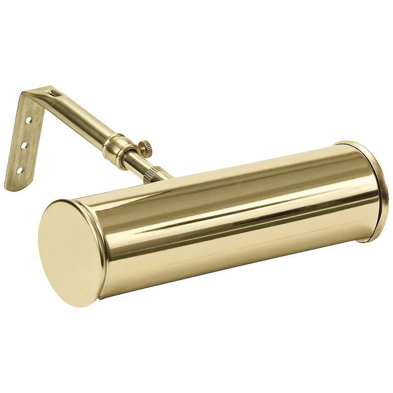 Image 1 Advent Polished Brass 7" Wide Cordless Battery LED Picture Light