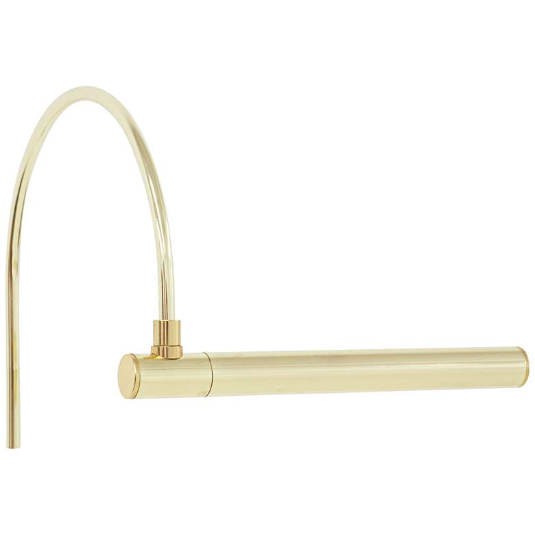 Image 1 Advent Profile 9 inch Wide Polished Brass LED Picture Light
