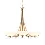 3_Aegis 31 1/2" Wide Modern Brass 5-Light Chandelier more views