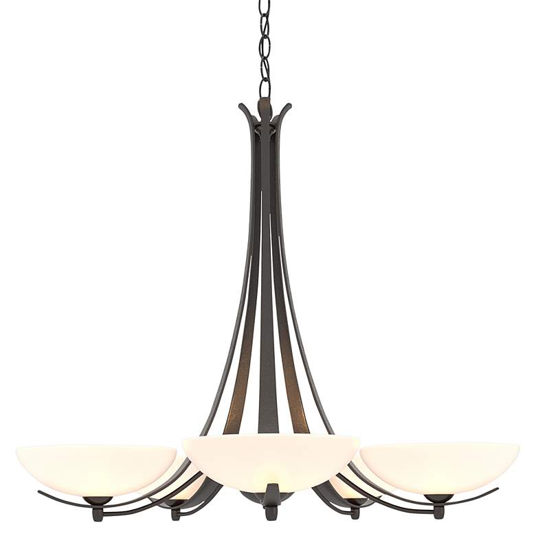 Image 1 Aegis 31 1/4" Wide Oil-Rubbed Bronze 5-Light Chandelier