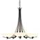 Aegis Oil Rubbed Bronze 5 Arm Chandelier With Opal Glass