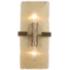 Aenon 13" High Brushed Champagne Bronze 2-Light Wall Sconce