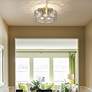 4_Aenon 15" Wide Brushed Champagne Bronze Ceiling Light more views