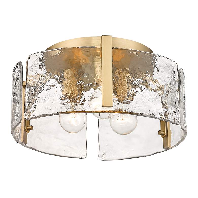 Image 5 Aenon 15" Wide Brushed Champagne Bronze Ceiling Light more views