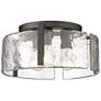 2_Aenon 15" Wide Matte Black 3-Light Ceiling Light