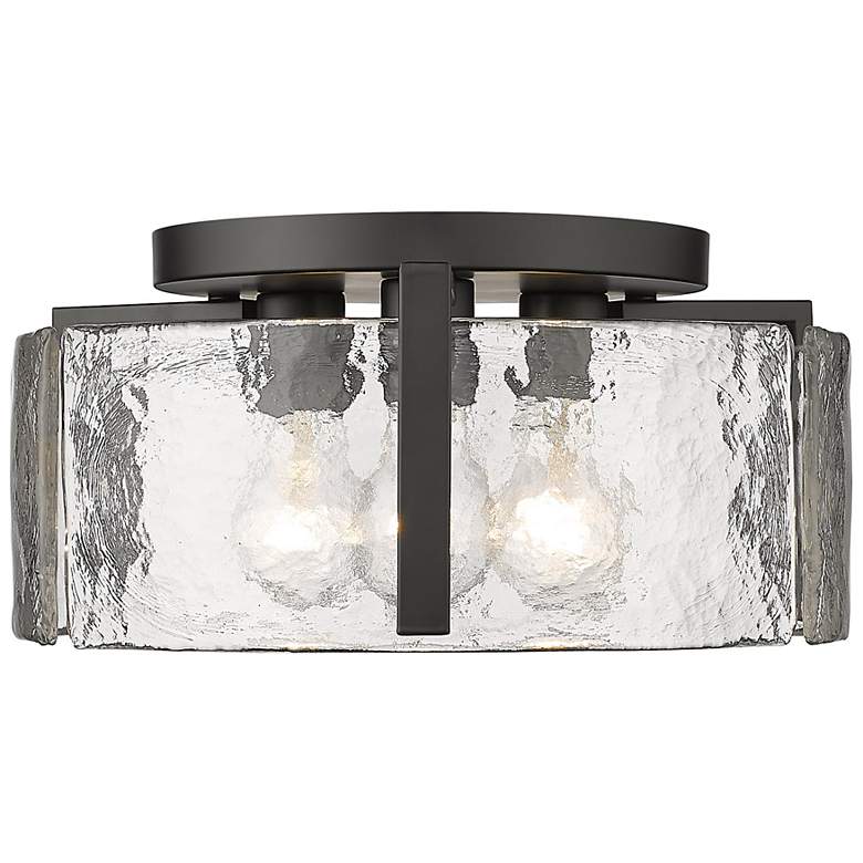 Image 3 Aenon 15" Wide Matte Black 3-Light Ceiling Light more views