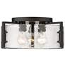4_Aenon 15" Wide Matte Black 3-Light Ceiling Light more views