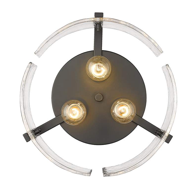 Image 5 Aenon 15" Wide Matte Black 3-Light Ceiling Light more views