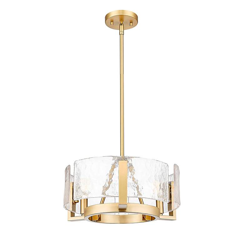 Image 4 Aenon 16 1/2"W Brushed Champagne Bronze 3-Light Chandelier more views