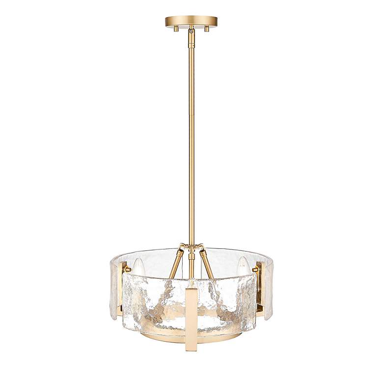 Image 7 Aenon 16 1/2"W Brushed Champagne Bronze 3-Light Chandelier more views