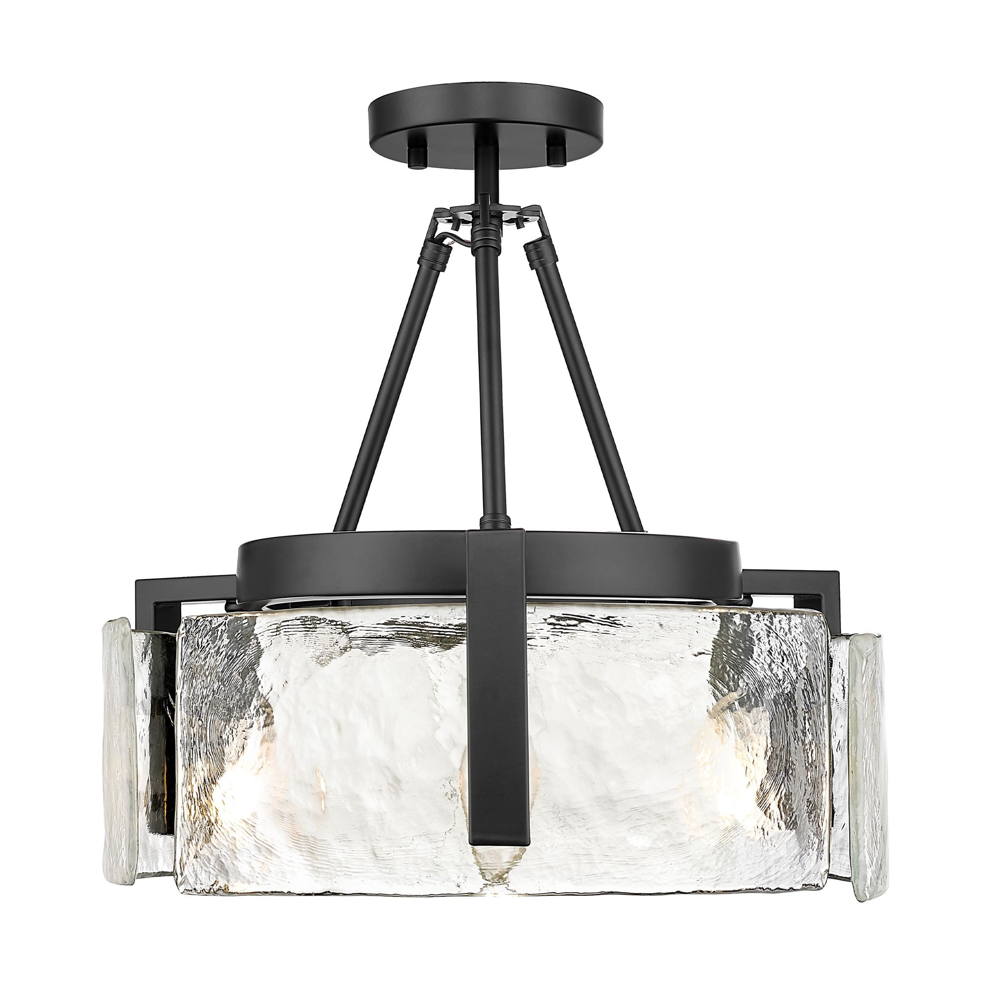 Image 2 Aenon 16 1/2"W Matte Black 3-Light Ceiling Light more views