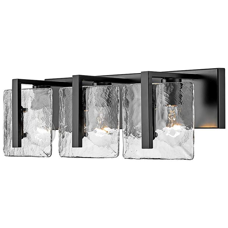 Image 6 Aenon 21 3/4" Wide Matte Black 3-Light Vanity Bath Light more views