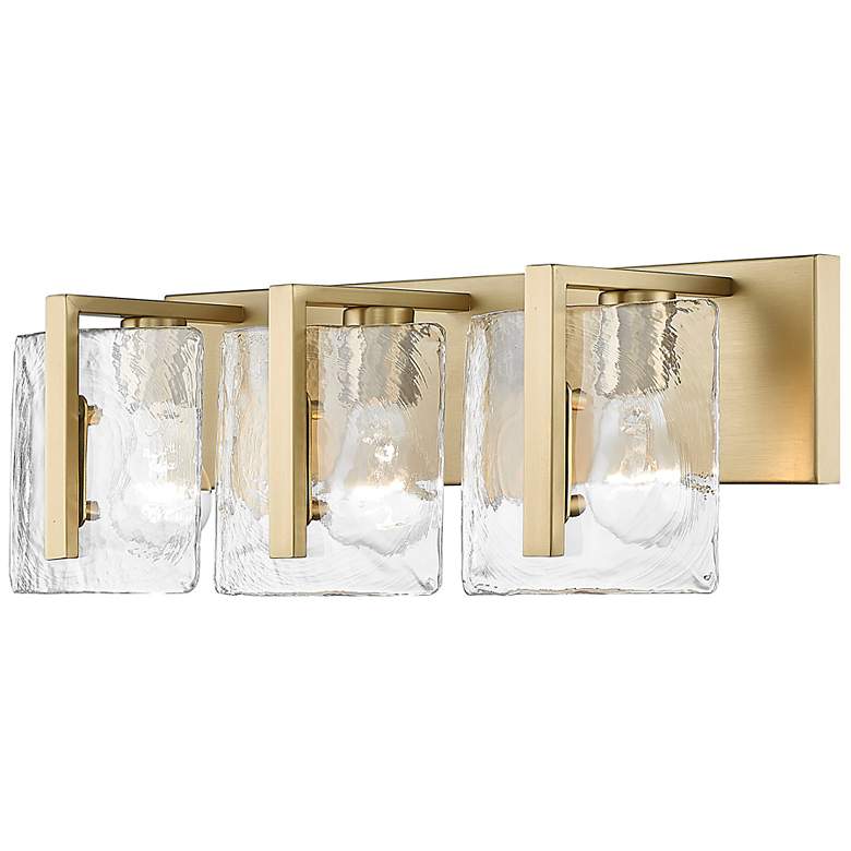 Image 5 Aenon 21 3/4"W Brushed Champagne Bronze 3-Light Bath Light more views