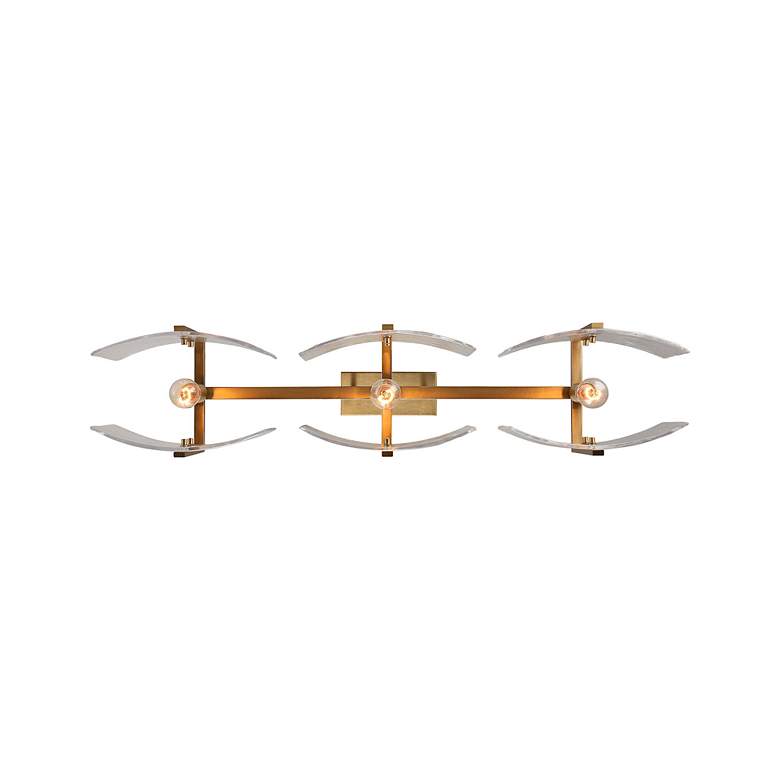 Image 6 Aenon 40 1/2" Wide Champagne Bronze 3-Light Linear Pendant more views