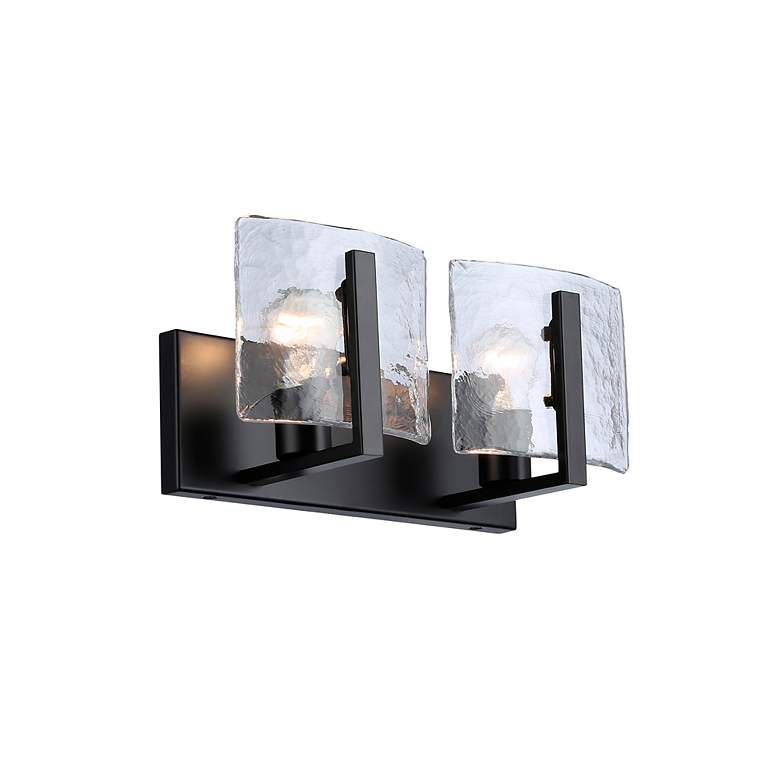 Image 4 Aenon 6 3/4" High Matte Black 2-Light Wall Sconce more views