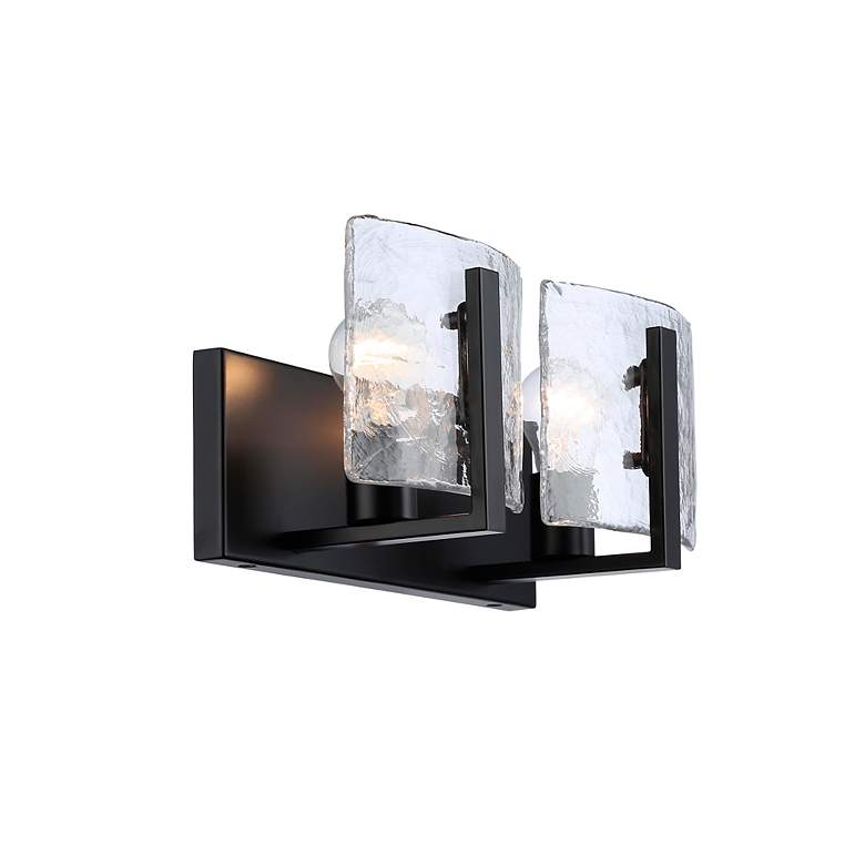 Image 5 Aenon 6 3/4" High Matte Black 2-Light Wall Sconce more views