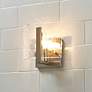 6_Aenon 6 3/4" High Pewter Wall Sconce more views
