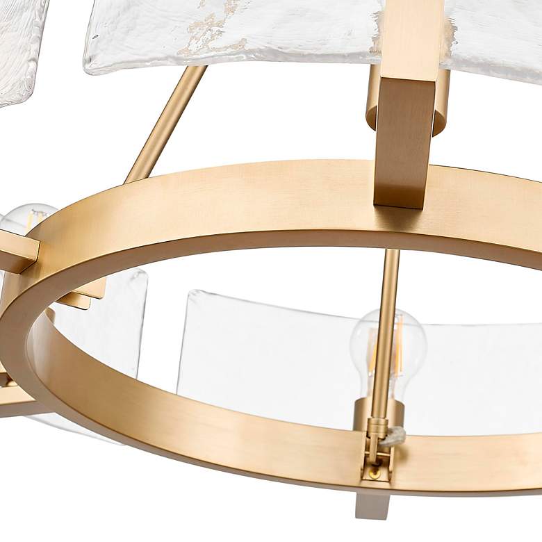 Image 6 Aenon 6-Light Chandelier in Brushed Champagne Bronze w Hammered Water Glass more views