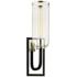 Aeon 19 3/4"H Carbide Black and Polished Nickel Wall Sconce