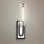 Aeon 19 3/4"H Carbide Black and Polished Nickel Wall Sconce