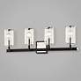 2_Aeon 28" Wide Carbide Black and Nickel 4-Light Bath Light more views