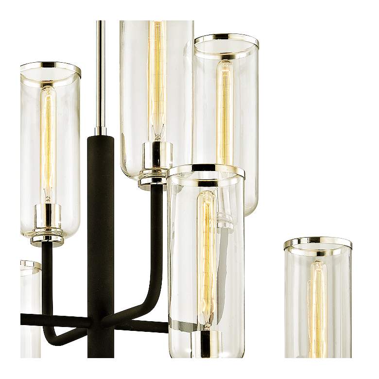 Image 3 Aeon 37" Wide Carbide Black 8-Light Chandelier more views