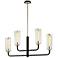 Aeon 43"W Carbide Black 4-Light Kitchen Island Light Pendant