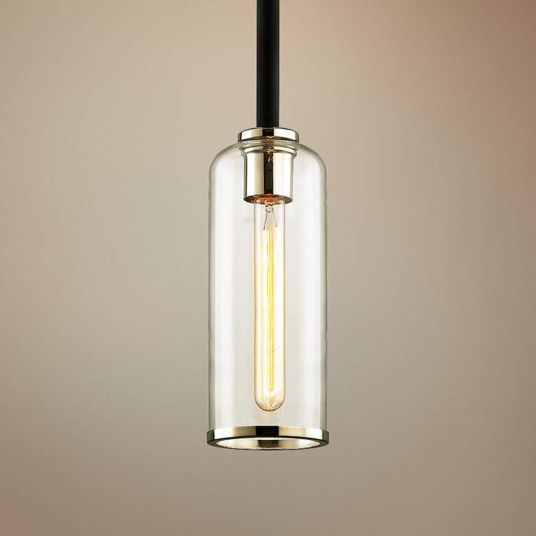 Image 1 Aeon 5 1/2" Wide Carbide Black Mini Pendant