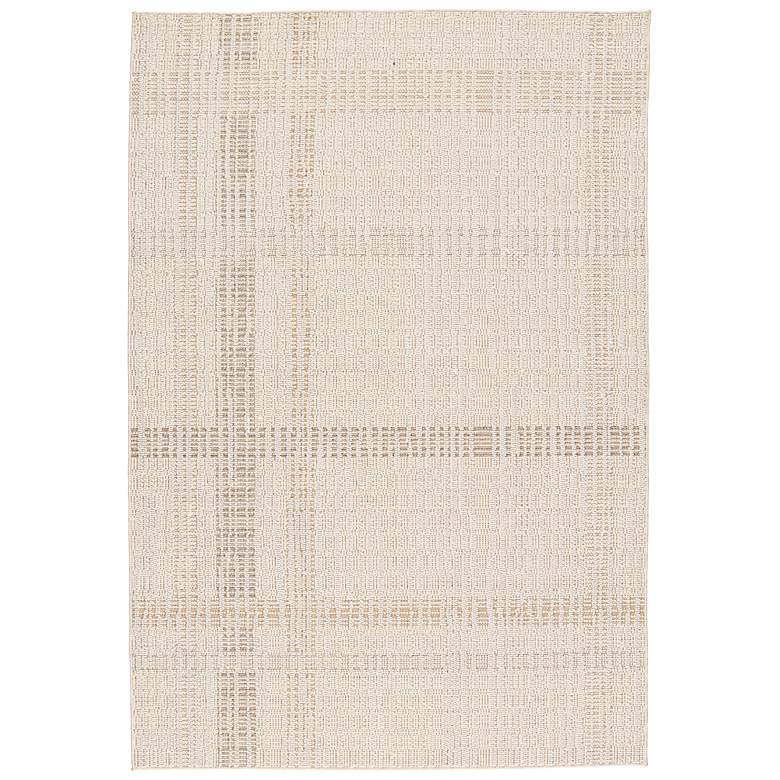 Image 2 Aeor PRA01 4'x6' Beige and Brown Indoor/Outdoor Area Rug