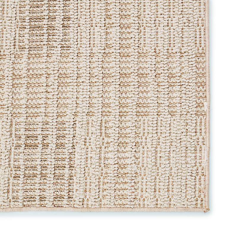 Image 5 Aeor PRA01 4'x6' Beige and Brown Indoor/Outdoor Area Rug more views