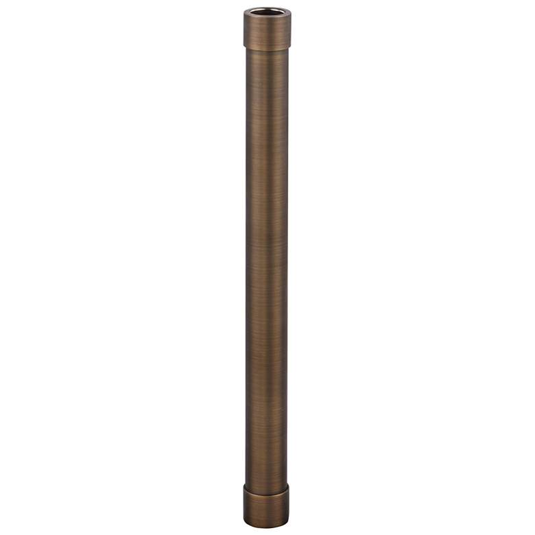Image 1 Aera 12" Long Antique Brass Landscape Light Extension Stem