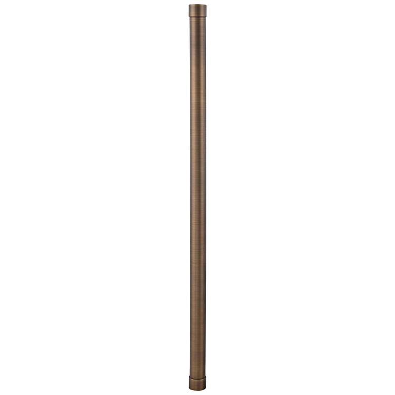 Image 1 Aera 24" Long Antique Brass Landscape Light Extension Stem
