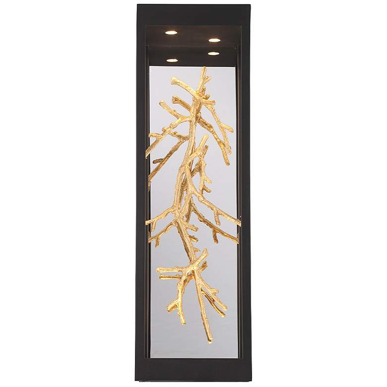 Image 6 Aerie 20" High Black and Gold 4-Light LED Outdoor Wall Light more views