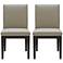 Aerie Square Back Gray Dining Chairs Set of 2