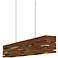 Aeris 30" Wide Oiled Walnut LED Kitchen Island Light Pendant