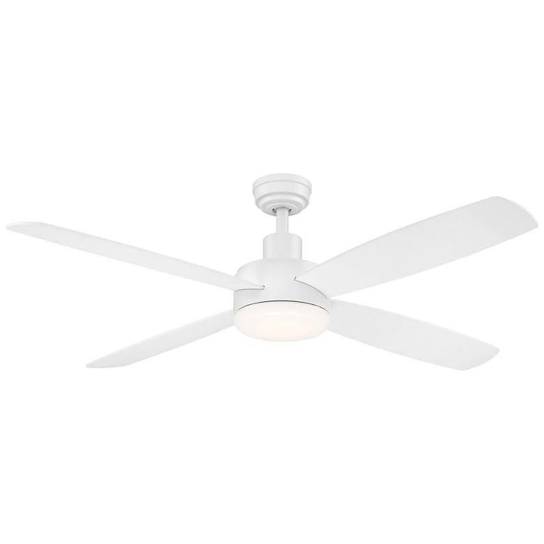 Image 1 Aeris 52" Matte White Finish CCT LED Ceiling Fan by Wind River