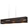Aeris 54" Oiled Walnut Brushed Aluminum LED Linear Pendant