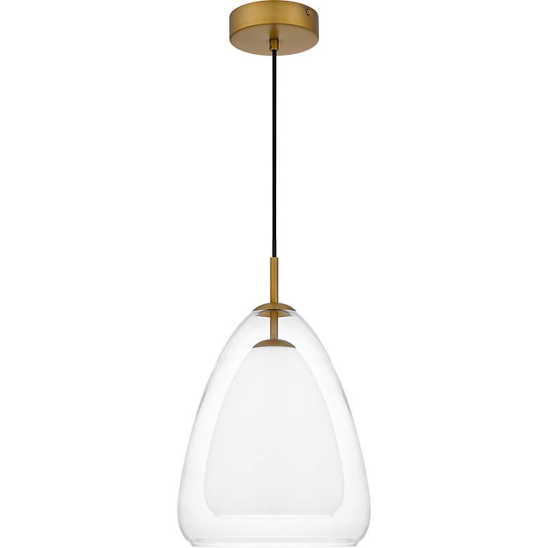 Image 5 Aero 1-Light Aged Brass Mini Pendant more views