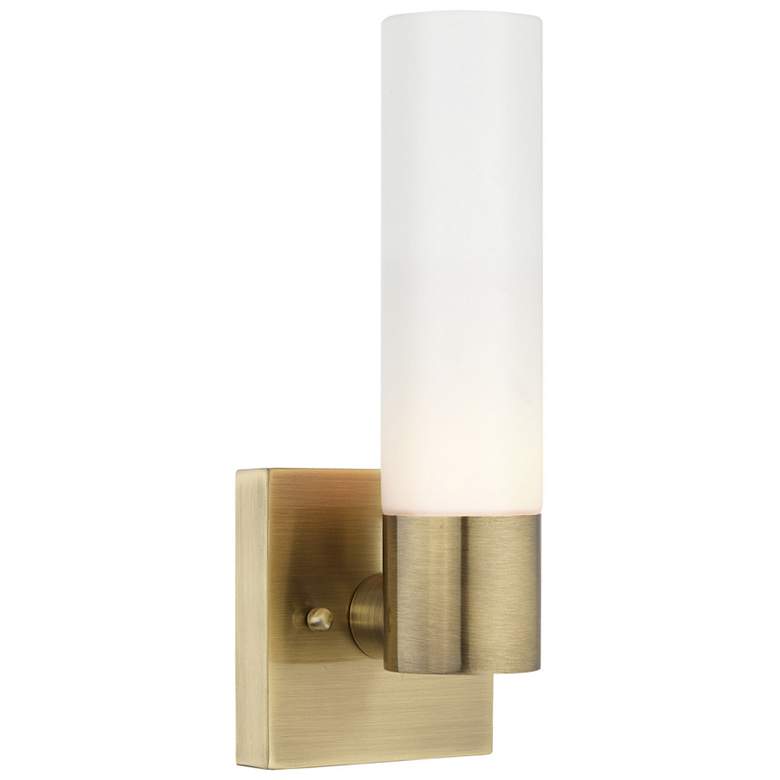 Image 1 Aero 1 Light Antique Brass ADA Wall Sconce