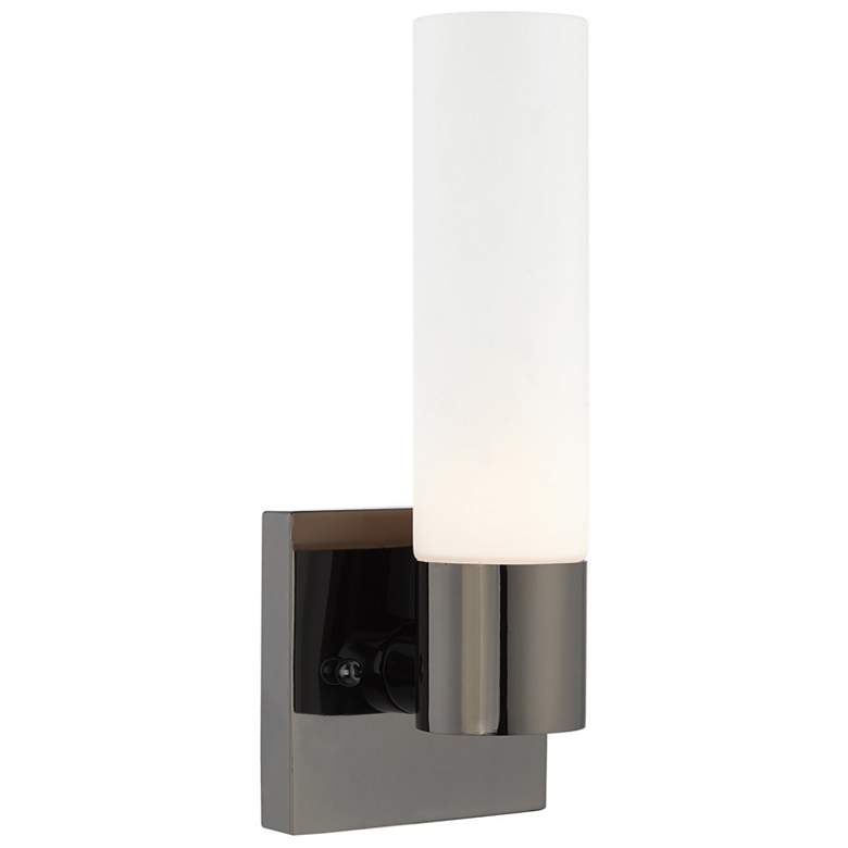 Image 1 Aero 1 Light Black Chrome ADA Wall Sconce