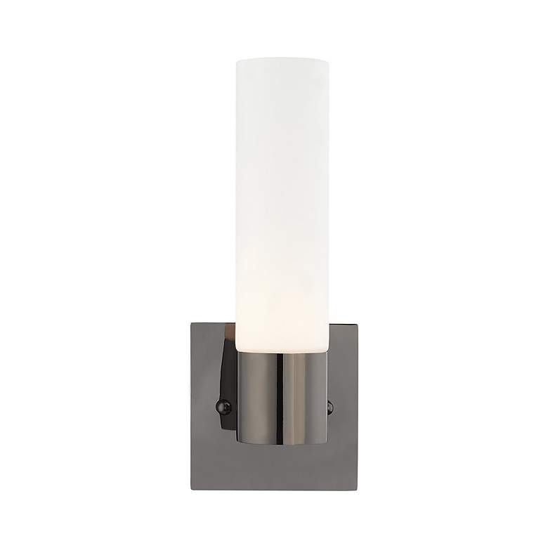 Image 4 Aero 1 Light Black Chrome ADA Wall Sconce more views