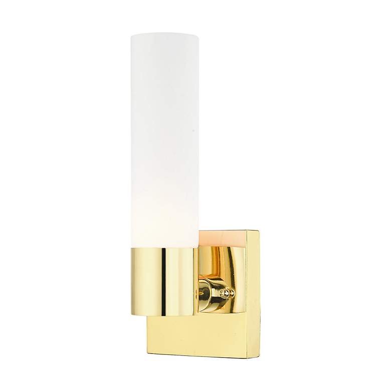 Image 3 Aero 1 Light Polished Brass ADA Wall Sconce more views