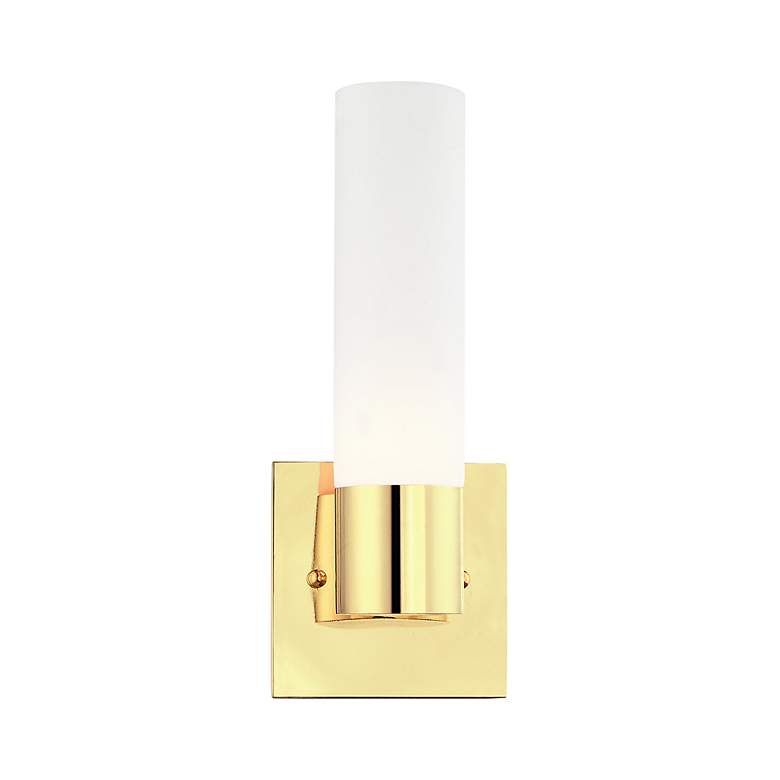 Image 5 Aero 1 Light Polished Brass ADA Wall Sconce more views