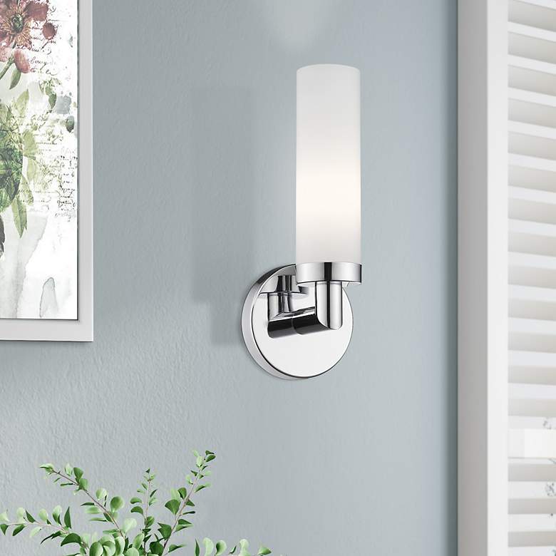 Image 1 Aero 1 Light Polished Chrome ADA Wall Sconce