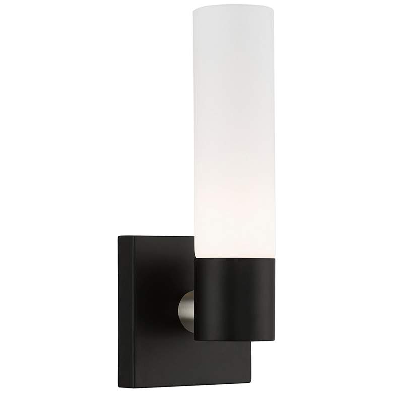 Image 1 Aero 11 1/4" High Black ADA Wall Sconce